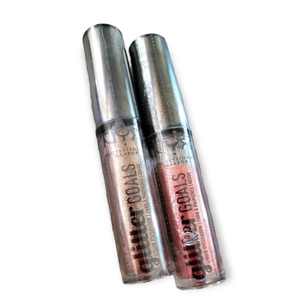 New NYX Glitter Goals Liquid Eyeshadow Multiverse & Poppy Fields